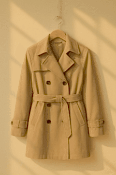 Trençkot Kısa - Ütüleme